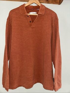Geoffrey Beene Men's 100% Cotton Long-Sleeve Polo